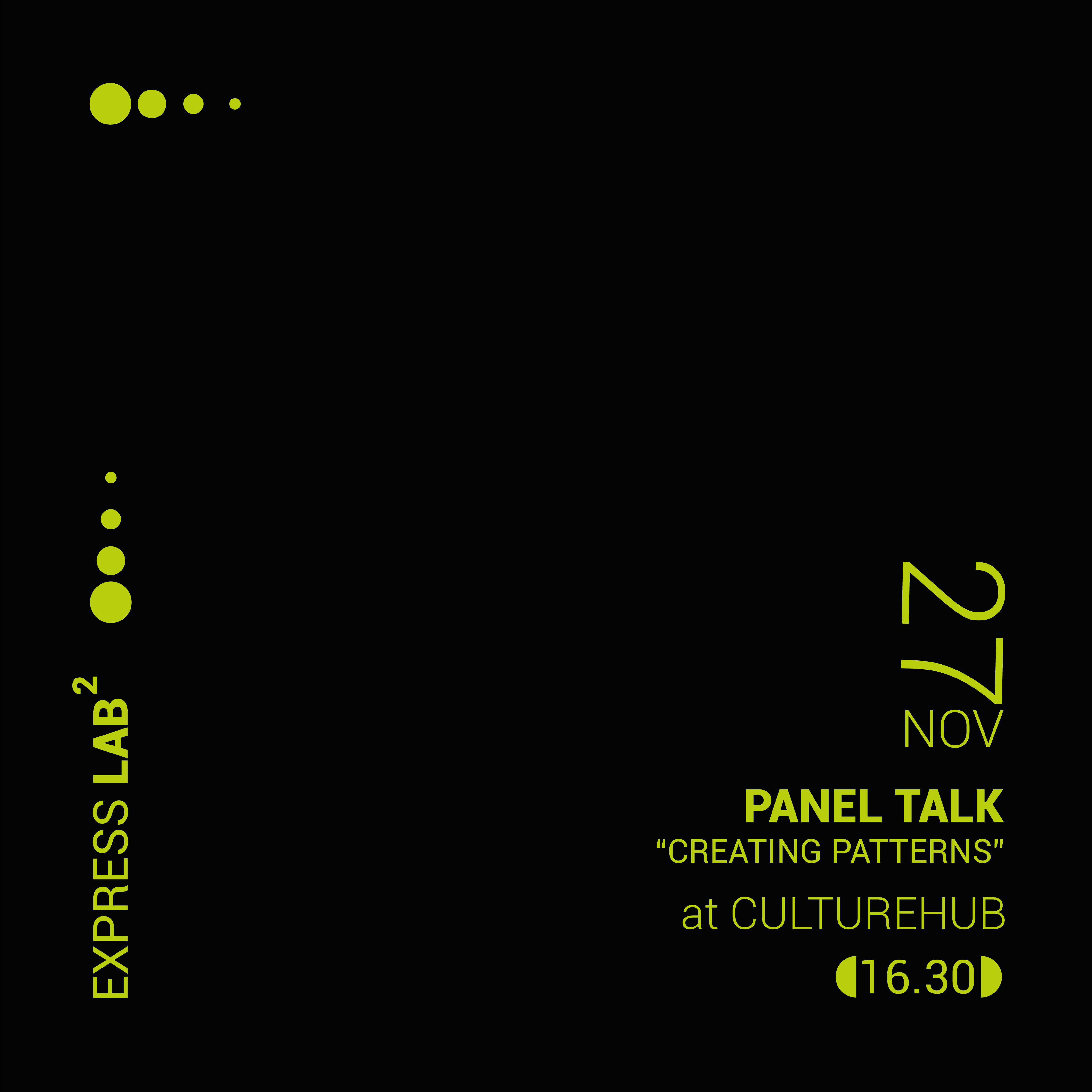 Panel Talk - 27 Nov at 16.30