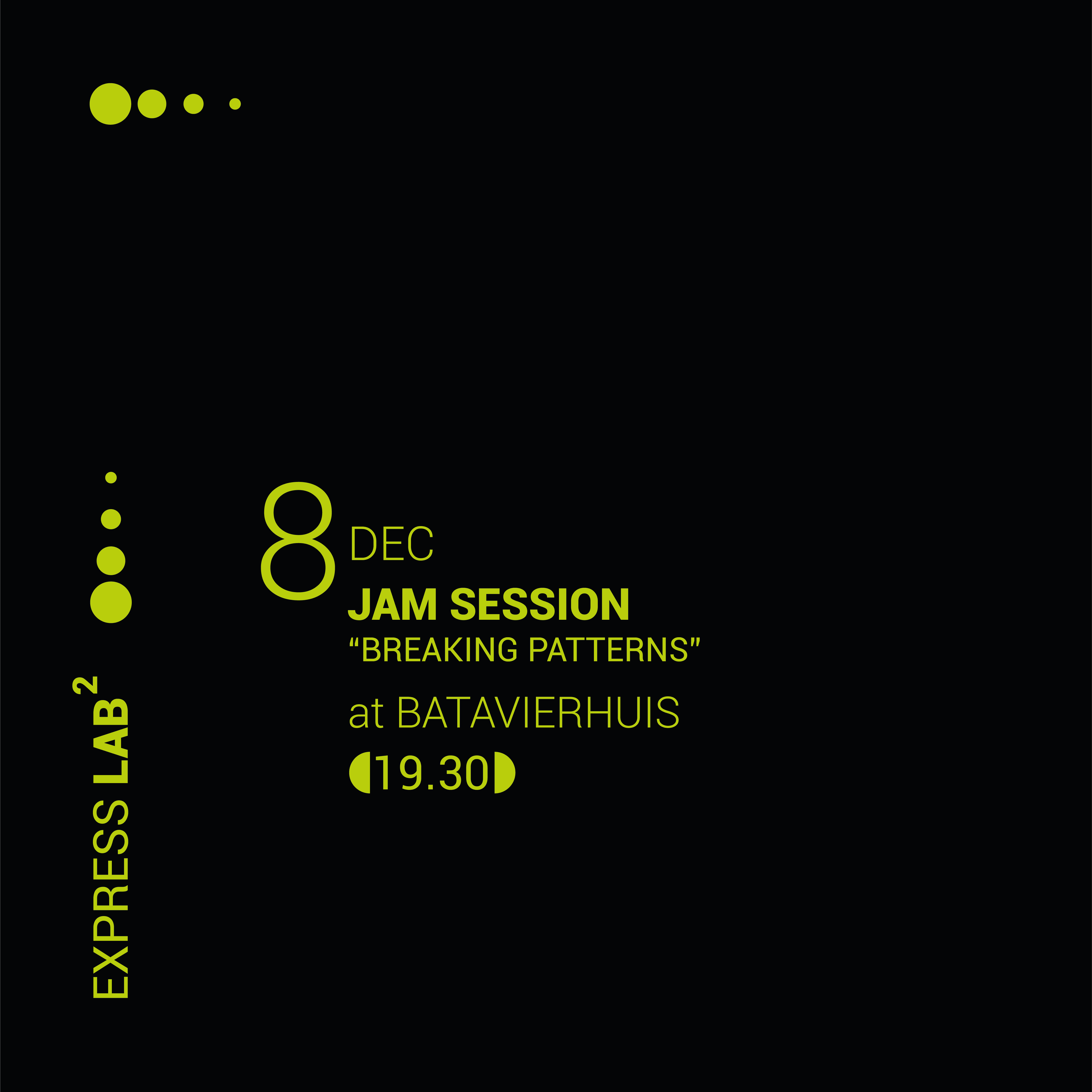 Jam Session - 8 Dec at 19.30